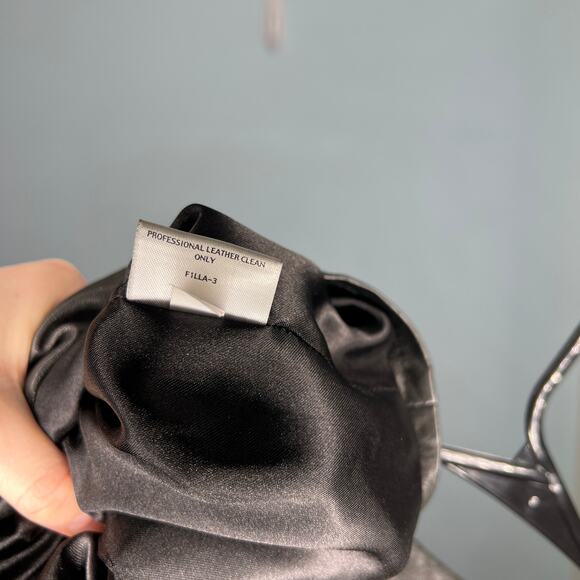 Eileen Fisher Black Leather Jacket - Large - Picture 5 of 6